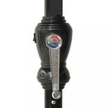 terrakotta napernyő LED-ekkel és acél rúddal 2 x 3 m