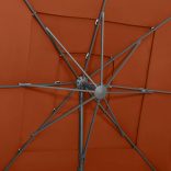 4 szintes terrakotta napernyő alumíniumrúddal 250 x 250 cm