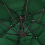 4 szintes zöld napernyő alumíniumrúddal 3 x 3 m