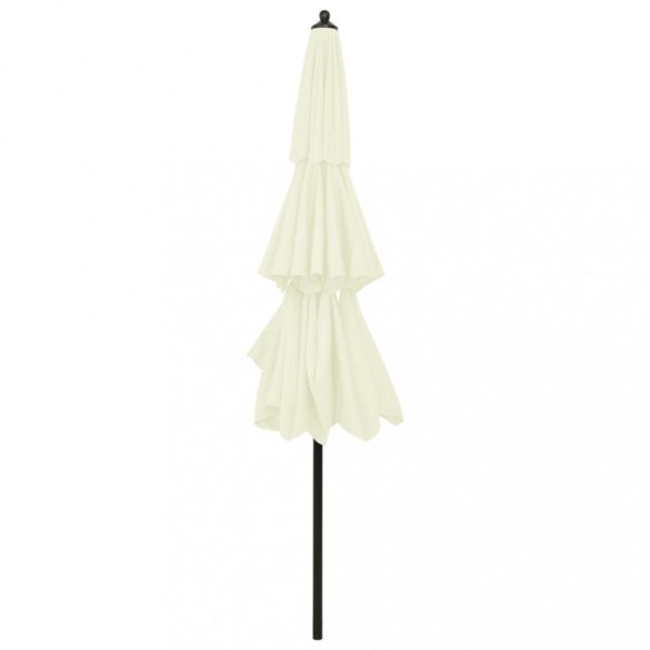 3 szintes homokszínű napernyő alumíniumrúddal 3 m