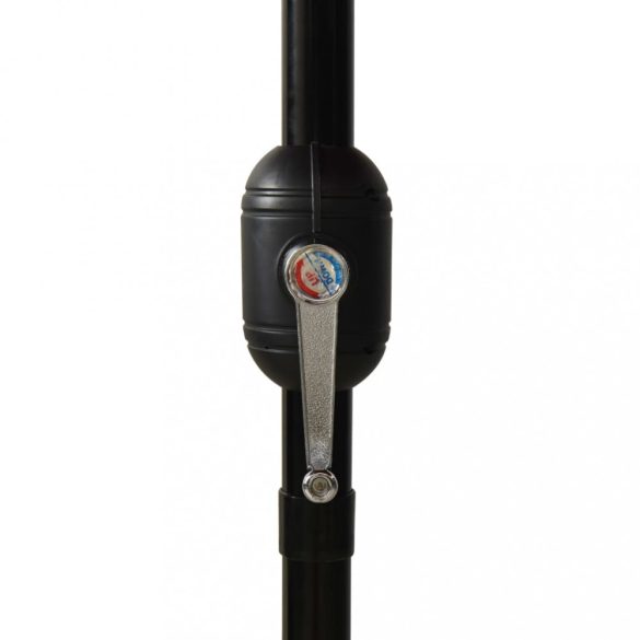 3 szintes fekete napernyő alumíniumrúddal 3 m