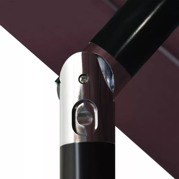 3 szintes bordó napernyő alumíniumrúddal 3,5 m
