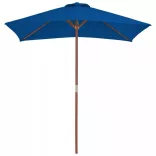 kék kültéri napernyő farúddal 150 x 200 cm