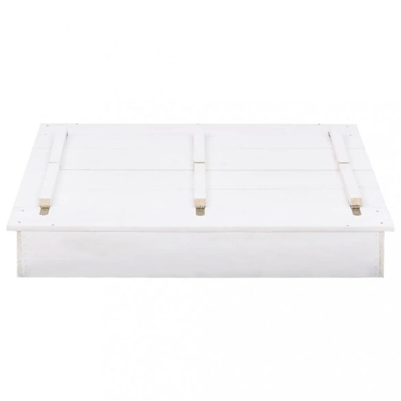 fehér fenyőfa homokozó 95 x 90 x 15 cm