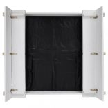 fehér fenyőfa homokozó 95 x 90 x 15 cm