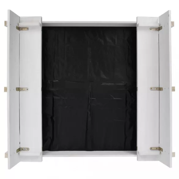 fehér fenyőfa homokozó 95 x 90 x 15 cm