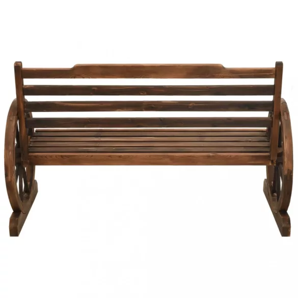 tömör fenyőfa kerti pad 112 cm