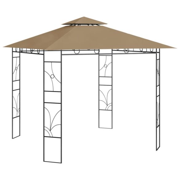 tópszínű pavilon 3 x 3 x 2,7 m 160 g/m²