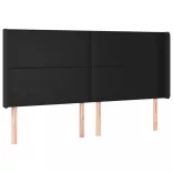 fehér műbőr rugós ágy matraccal és LED-del 200x200 cm