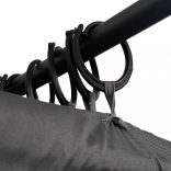 antracitszürke dupla napozóágy oldalsó és felső függönnyel