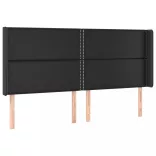 fehér műbőr rugós ágy matraccal és LED-del 200x200 cm