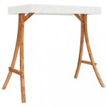 tík bevonatú tömör hajlított fa hintaváz krémszínű tetővel