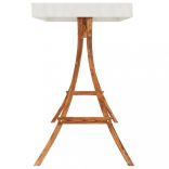 tík bevonatú tömör hajlított fa hintaváz krémszínű tetővel