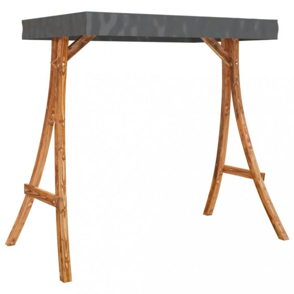 tík bevonatú hajlított fa hintaváz antracitszürke tetővel