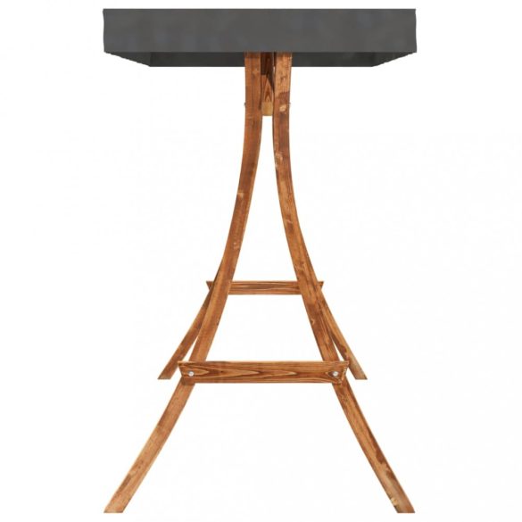 tík bevonatú hajlított fa hintaváz antracitszürke tetővel