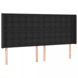 fehér műbőr rugós ágy matraccal és LED-del 180x200 cm