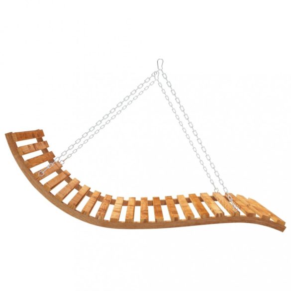 tömör hajlított fa lengőágy tíkfa kivitelezéssel 115x147x46 cm