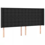 fehér műbőr rugós ágy matraccal és LED-del 200x200 cm