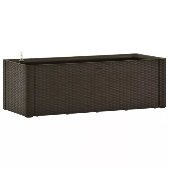 mokkaszínű kerti magaságyás öntözőrendszerrel 100 x 43 x 33 cm
