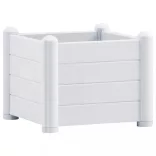 fehér kerti PP magaságyás 43 x 43 x 35 cm