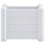 fehér kerti PP magaságyás 43 x 43 x 35 cm