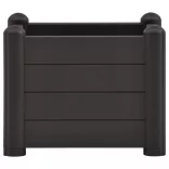 antracitszürje kerti PP magaságyás 43 x 43 x 35 cm