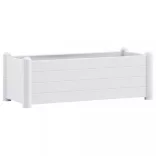 fehér kerti PP magaságyás 100 x 43 x 35 cm