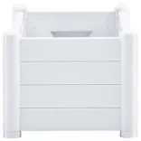 fehér kerti PP magaságyás 100 x 43 x 35 cm