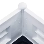 fehér kerti PP magaságyás 100 x 43 x 35 cm