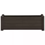 kávészínű kerti PP magaságyás 100 x 43 x 35 cm