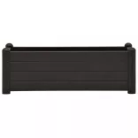 antracitszürke kerti PP magaságyás 100 x 43 x 35 cm