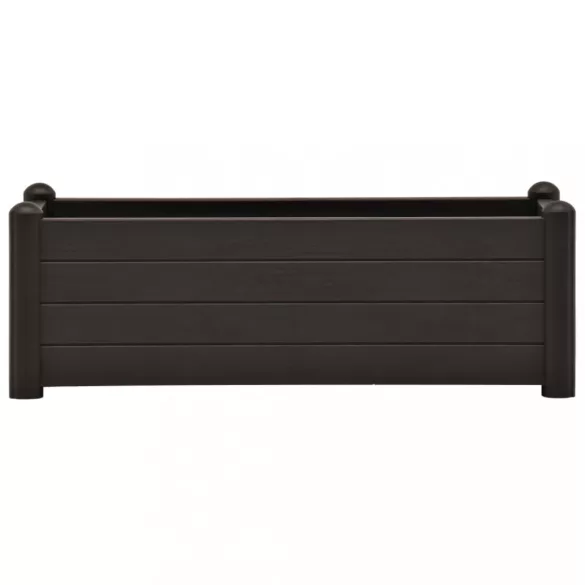 antracitszürke kerti PP magaságyás 100 x 43 x 35 cm