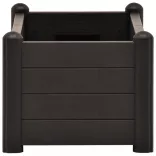 antracitszürke kerti PP magaságyás 100 x 43 x 35 cm