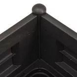 antracitszürke kerti PP magaságyás 100 x 43 x 35 cm