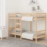tömör fenyőfa emeletes ágy matrac nélkül 90 x 200 cm