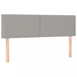 világosszürke szövet rugós ágy matraccal 140 x 200 cm