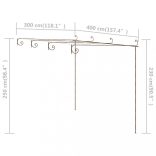 antik barna vas kerti pergola 4 x 3 x 2,5 m