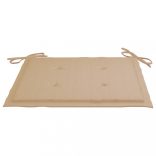 2 db bézs oxford szövet háttámlás székpárna 40x40x4 cm