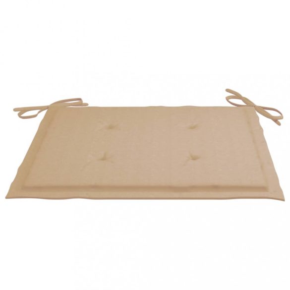 2 db bézs oxford szövet háttámlás székpárna 40x40x4 cm