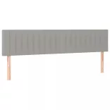 világosszürke szövet rugós ágy matraccal 200 x 200 cm