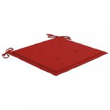 4 db piros oxford szövet kerti székpárna 50x50x4 cm