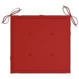 4 db piros oxford szövet kerti székpárna 50x50x4 cm