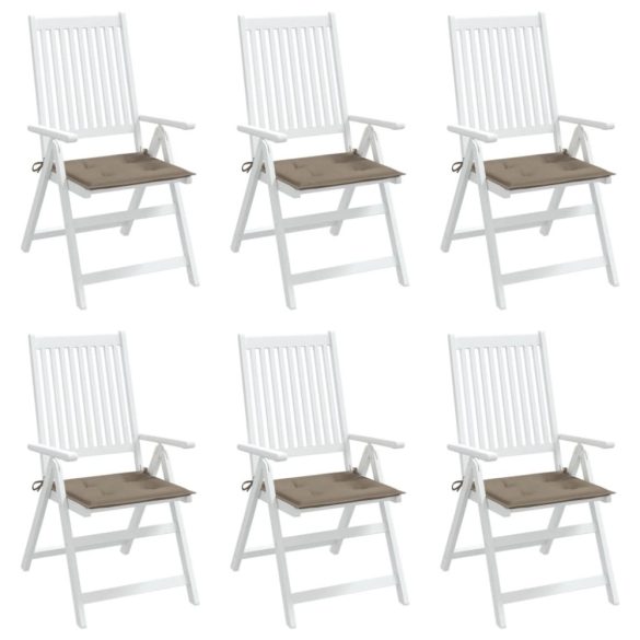 6 db tópszínű oxford szövet kerti székpárna 50 x 50 x 4 cm