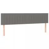 sötétszürke szövet rugós ágy matraccal 160 x 200 cm