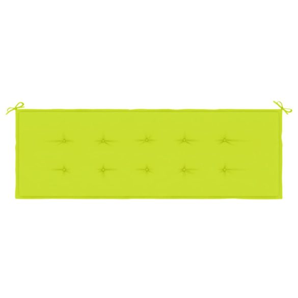 élénkzöld oxford szövet kerti padpárna 150 x 50 x 3 cm