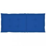 2 db királykék szövet magas háttámlájú székpárna 120x50x3 cm