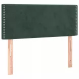 sötétzöld bársony rugós ágy matraccal 80 x 200 cm