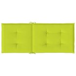 4 db élénkzöld szövet magas háttámlájú székpárna 120x50x3 cm