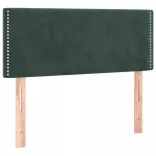 sötétzöld bársony rugós ágy matraccal 100 x 200 cm