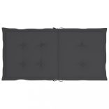 6 db antracit oxford szövet háttámlás székpárna